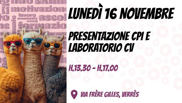 Presentazione CPI e Laboratorio CV
