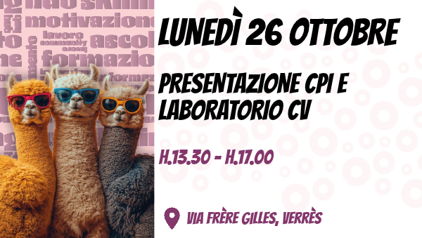 Presentazione CPI e Laboratorio CV
